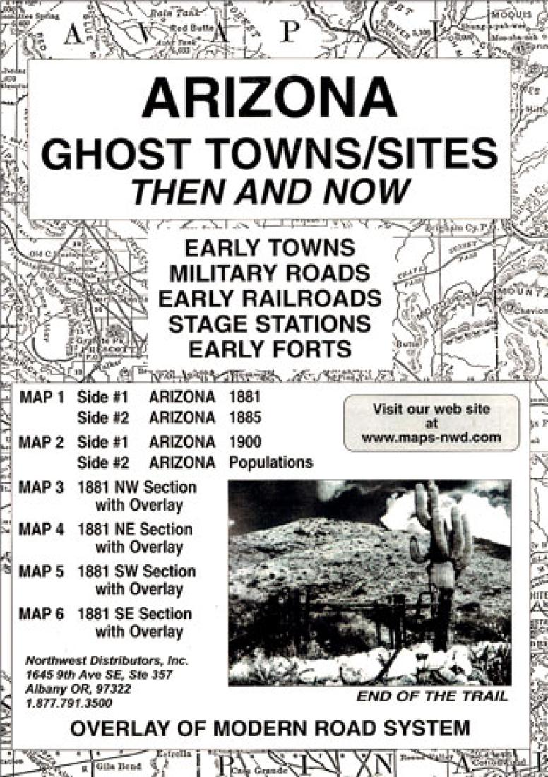 Cover of Arizona, Ghost Towns, 6-Map Set, Then and Now