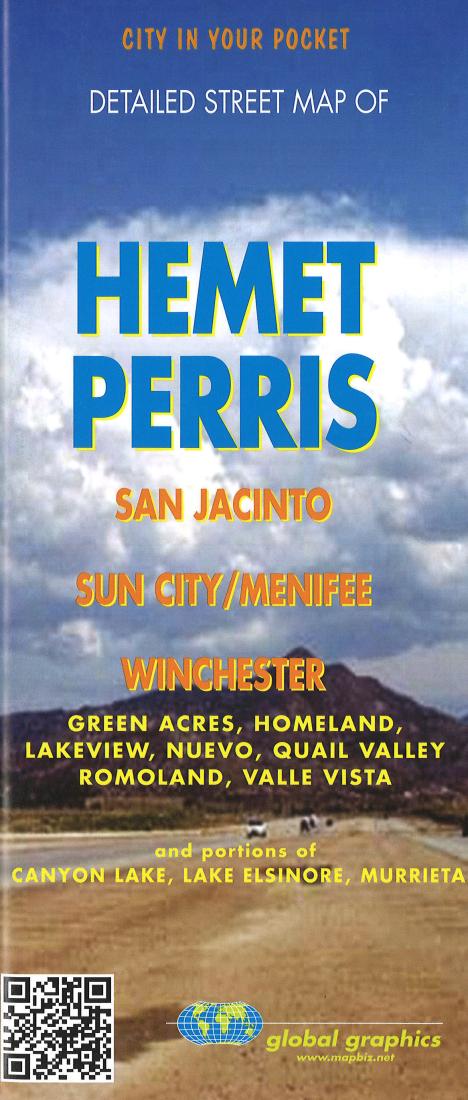 Cover of Hemet & Perris City Map by Global Graphics