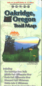 Oakridge, Oregon Trail Map by Adventure Maps