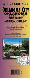Oklahoma City, Oklahoma (Metro) Rapid Routes by Five Star Maps, Inc.