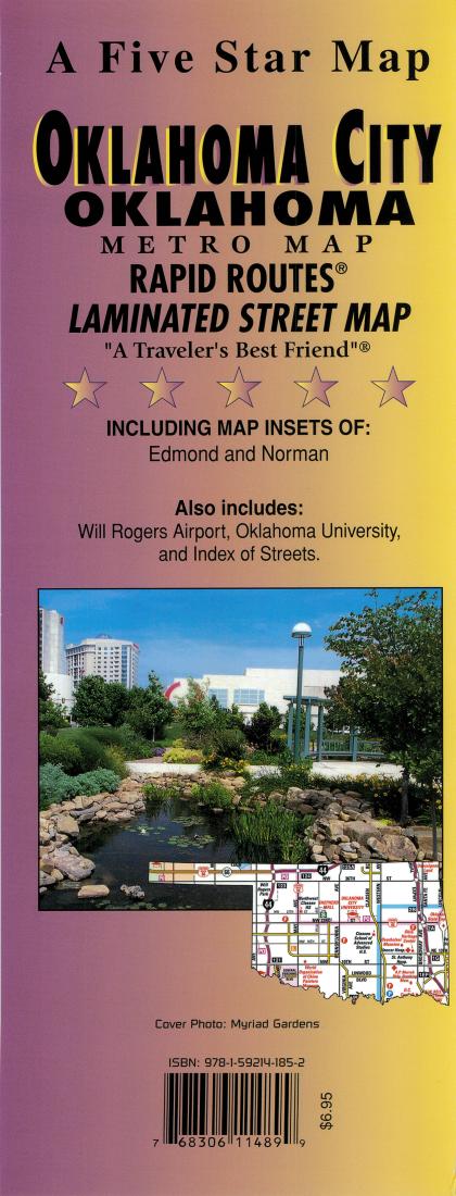 Cover of Oklahoma City, Oklahoma (Metro) Rapid Routes by Five Star Maps, Inc.