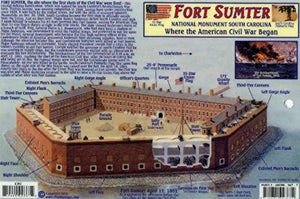Fort Sumter National Monument, South Carolina Map by Frankos Maps Ltd.