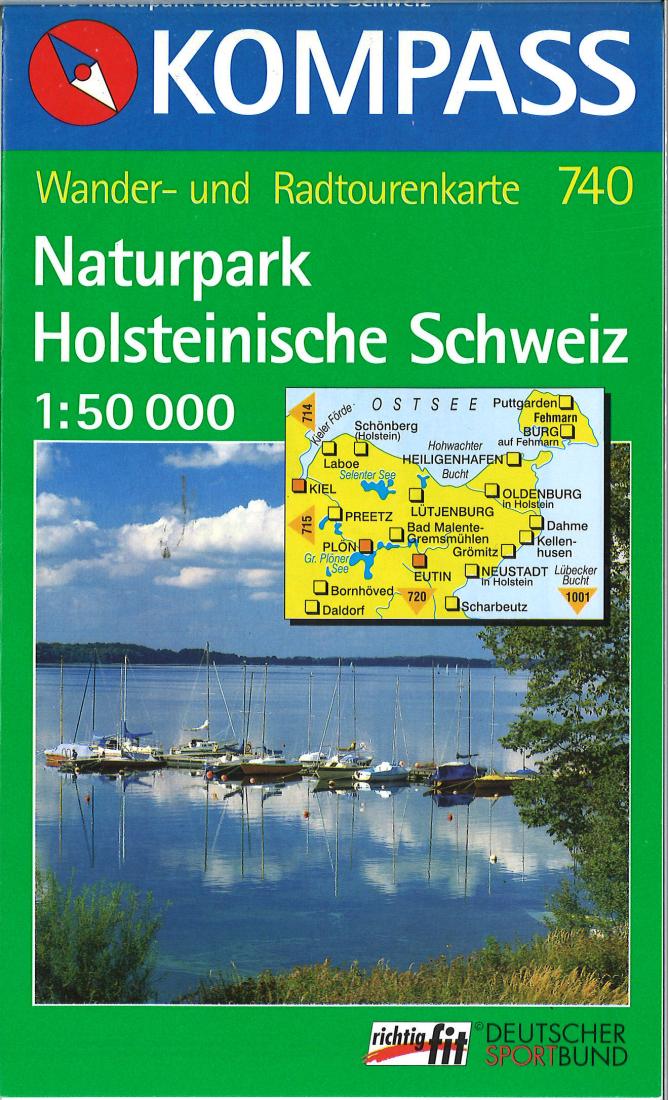 Cover of NP Holstein Schweiz Hiking Map By Kompass
