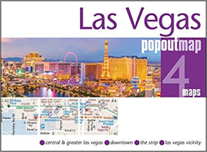 Las Vegas, Nevada, PopOut Map by PopOut Products