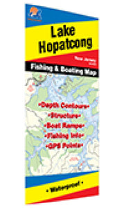 Lake Hopatcong Fishing Map by Fishing Hot Spots