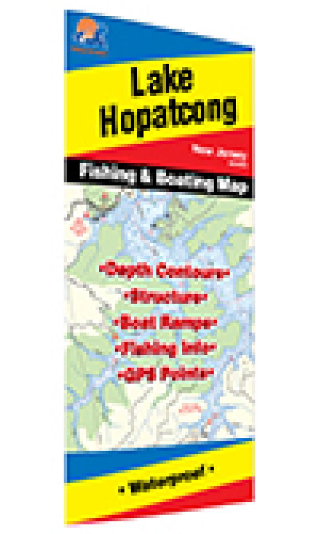 Cover of Lake Hopatcong Fishing Map by Fishing Hot Spots