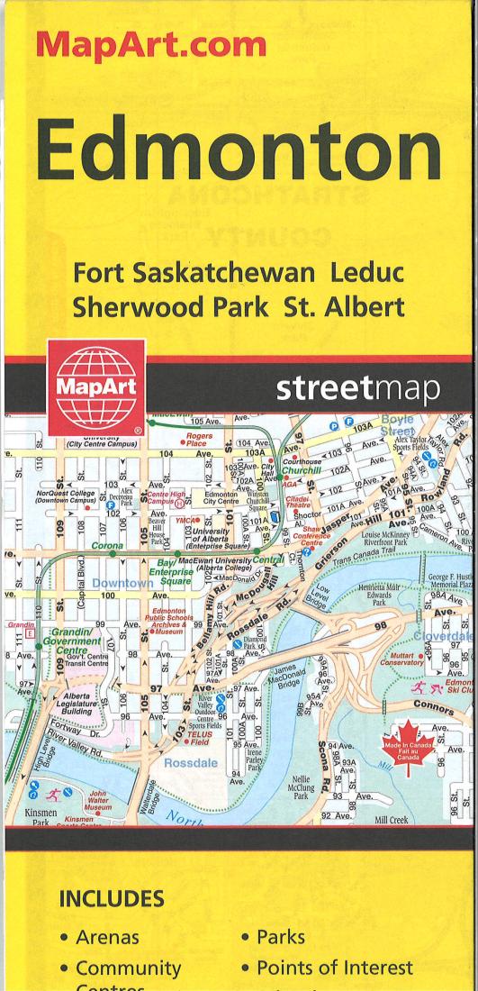 Cover of Edmonton, Alberta Street Map 