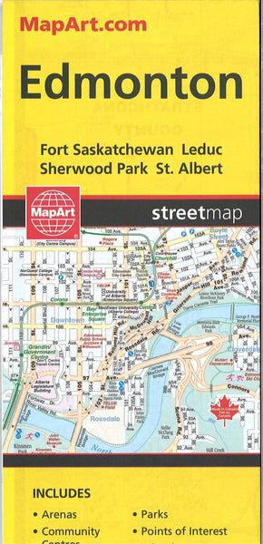 Cover of Edmonton, Alberta Street Map 