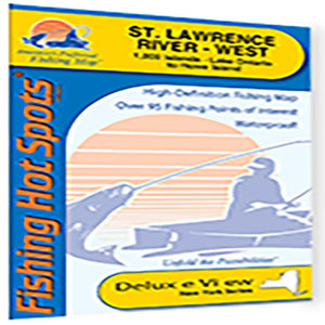 St Lawrence River - West (1000 Islands-Lk Ontario to Howe Island) Fishing Map by Fishing Hot Spots