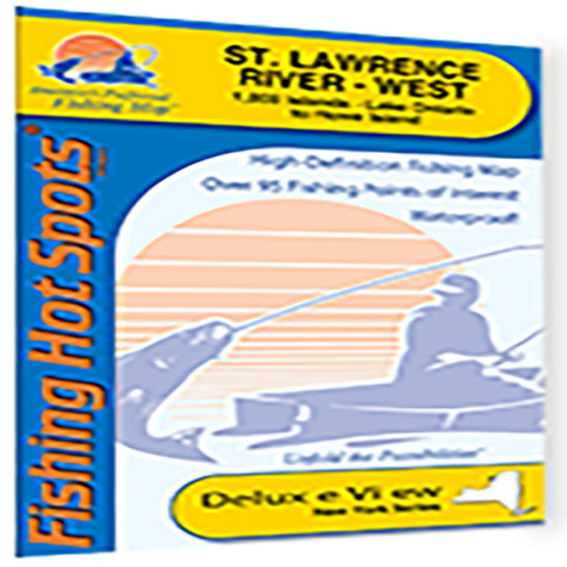 Cover of St Lawrence River - West Fishing Map by Fishing Hot Spots