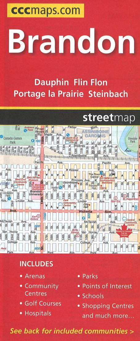 Cover of Brandon and Area Road Map 