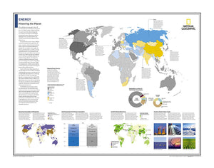 Energy: Powering the Planet - Map from National Geographic Atlas of the World 10th Edition