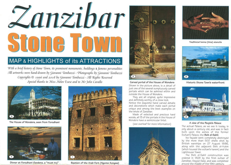 Cover of Zanzibar, Stone Town, Tanzania by GT Maps