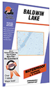 Baldwin Lake Fishing Map by Fishing Hot Spots