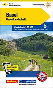 Basel - Aarau : Switzerland Hiking Map #4 by Kummerly + Frey