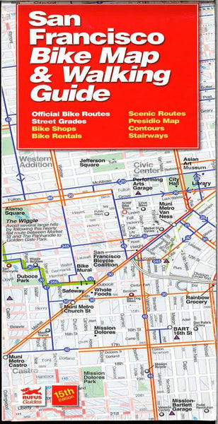 Cover of San Francisco, California Biking and Walking Map