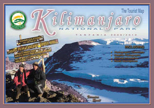 Map of Kilimanjaro National Park by Veronica Roodt
