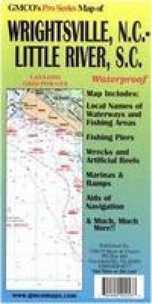 Cover of Wrightsville, NC to Little River, SC Chart & Fishing Map by GMCO Maps & Charts