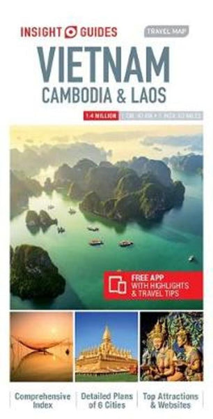 Cover of Vietnam, Cambodia & Laos : Insight Guides Travel Map by Insight Guides 