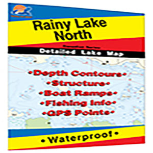 Rainy Lake North Fishing Map by Fishing Hot Spots