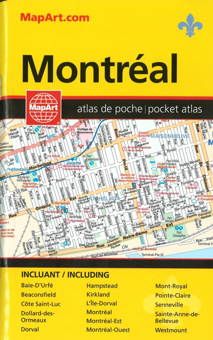 Cover of Montreal Pocket Street Atlas 