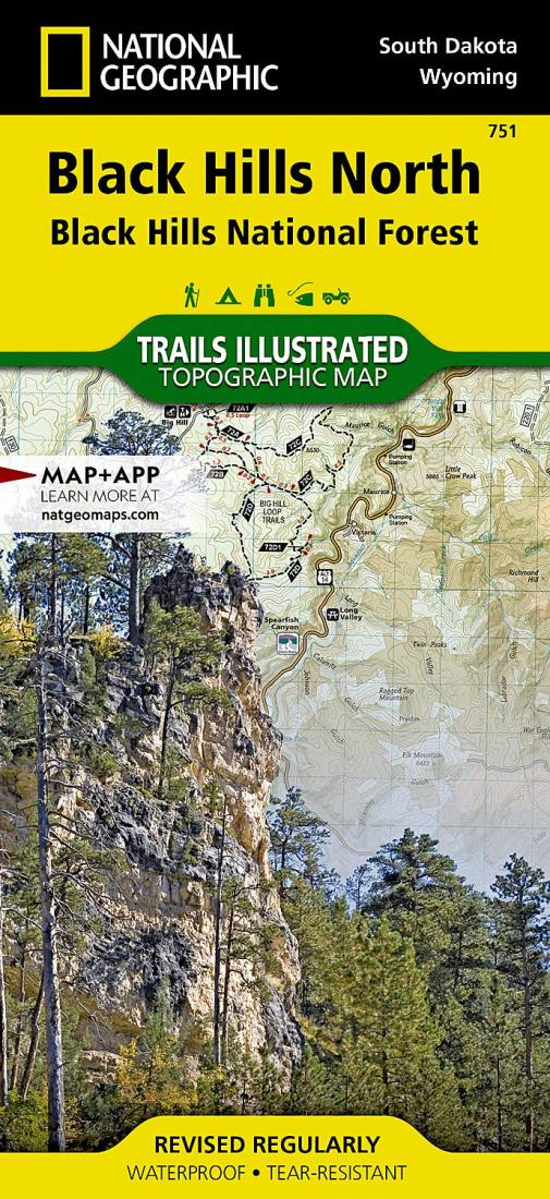 Black Hills north : Black Hills National Forest : South Dakota, USA : outdoor recreation map by National Geographic