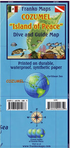 Caribbean, Cozumel Map & Dive Guide by Frankos Maps Ltd.
