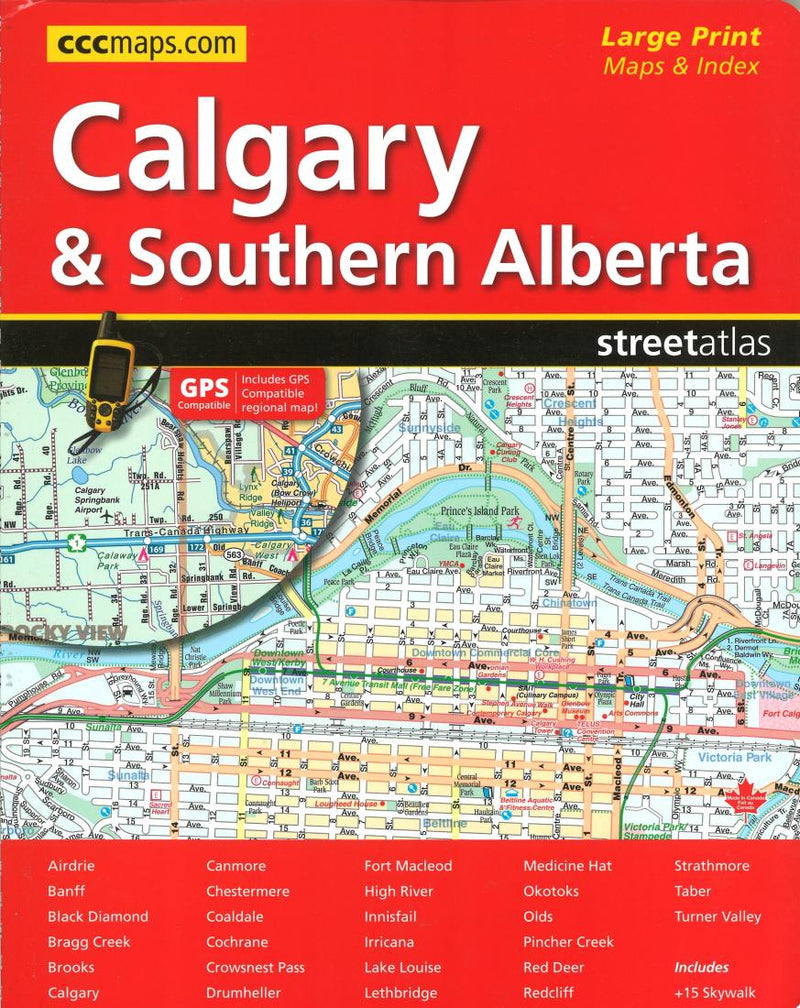 Cover of Calgary and Southern Alberta Street Atlas (Large Print) 