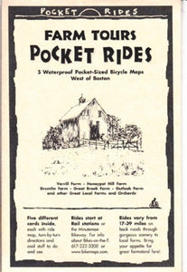 Boston, Western, Farm Tours, Lam Map Cards by Rubel BikeMaps