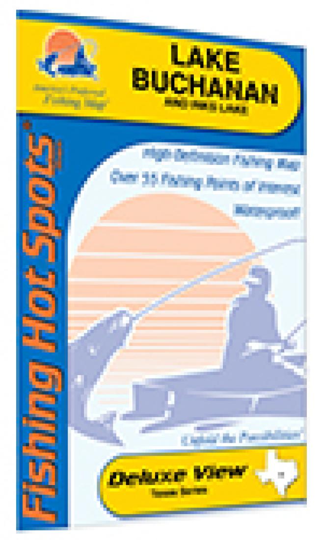 Cover of Lake Buchanan & Inks Fishing Map by Fishing Hot Spots