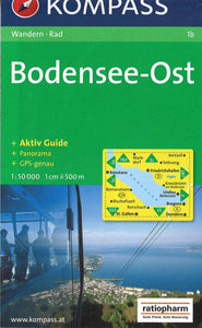 Bodensee East Hiking Map By Kompass