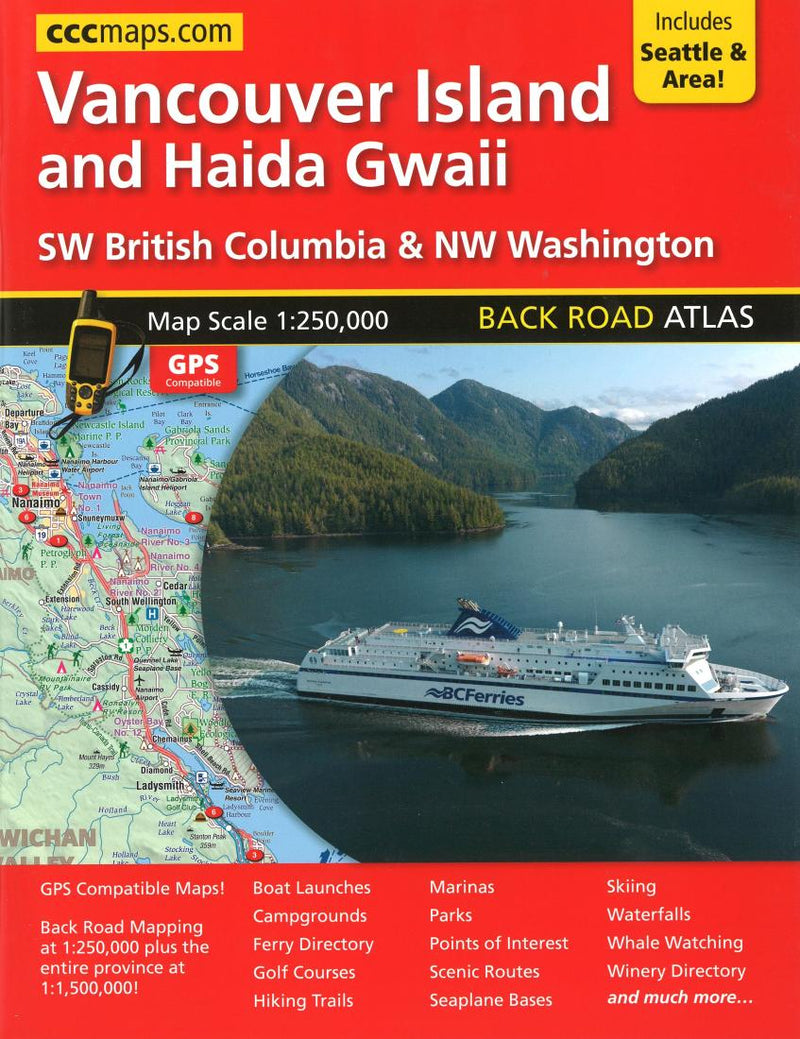 Cover of Vancouver Island and Haida Gwaii Back Road Atlas 