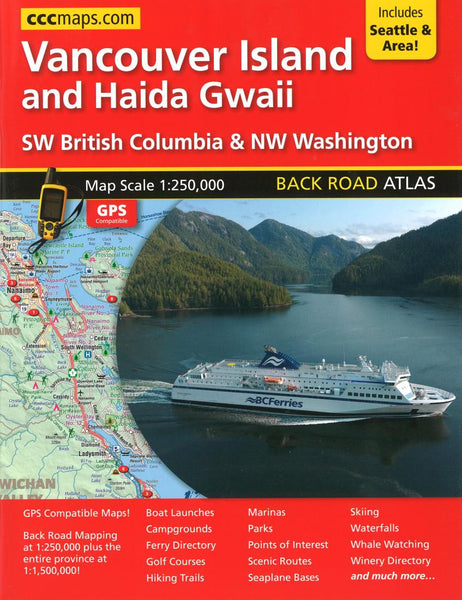 Cover of Vancouver Island and Haida Gwaii Back Road Atlas 