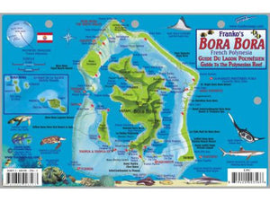 Bora Bora Map & Fish Card, French Polynesia by Frankos Maps Ltd.