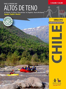 Altos de Teno - Travel and Trekking Map by Trekking Chile