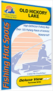 Old Hickory Lake Fishing Map by Fishing Hot Spots