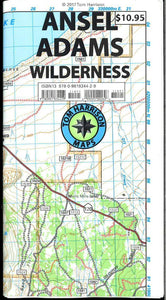 Ansel Adams Wilderness, California Trail Map by Tom Harrison Maps