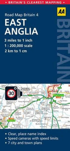 Great Britain Regional Road Map: East Anglia by AA Publishing