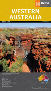 Western Australia, Australia, State Map by Hema Maps