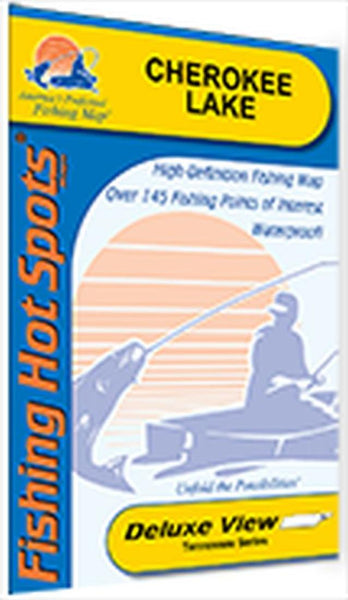 Cover of Cherokee Lake Fish Map by Fishing Hot Spots