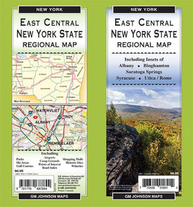 East Central New York State, Regional Map by GM Johnson
