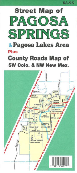 Cover of Street Map of Pagosa Springs, Colorado and the Pagosa Lakes Area by North Star Mapping