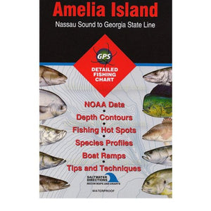 Amelia Island - Nassau Sound to Georgia State Line saltwater fishing map by Fishing Hot Spots