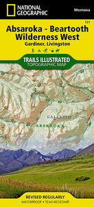 Absaroka-Beartooth Wilderness west : Gardiner, Livingston by National Geographic