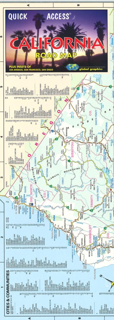 Cover of California, Quick Access Map by Global Graphics