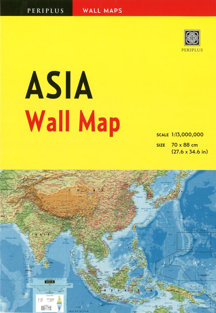 Cover of Asia Wall Map by Periplus Editions