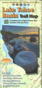Lake Tahoe Basin Trail Map by Adventure Maps