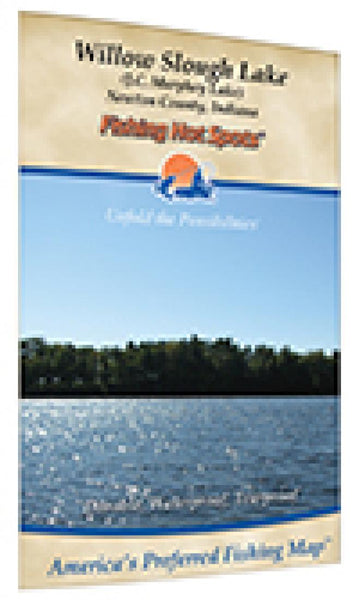 Cover of Willow Slough Lake Fishing Map by Fishing Hot Spots