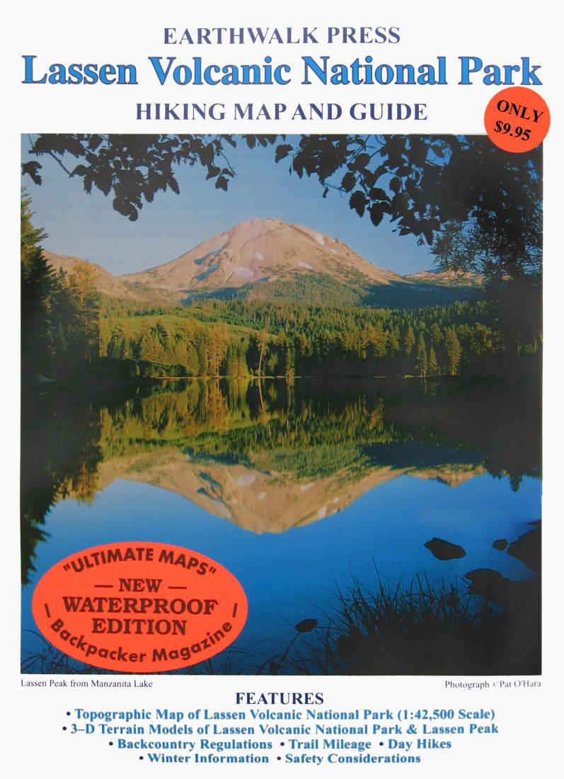 Cover of Lassen Volcanic National Park, California  Hiking Map & Guide