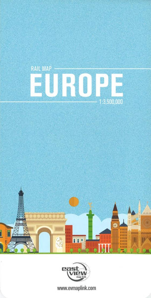 Cover of Europe Rail and Ferry Routes Map